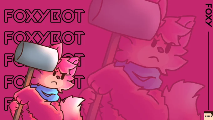 FoxyBot (@FoxyDiscordBot) as Valorant Character Wallpaper