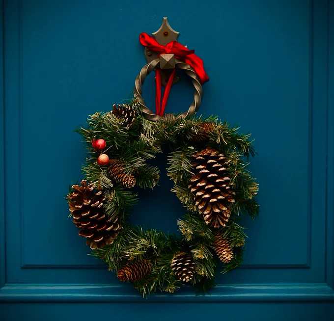 A Christmas wreath