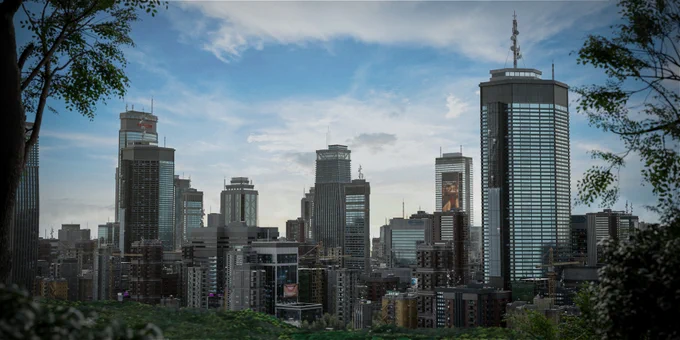 Skyline Ukiyo Modern Metropolis - Modern Cities Kitbash Greeble Assets!
