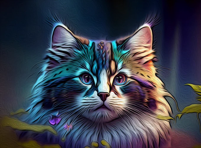 Cat named Blu