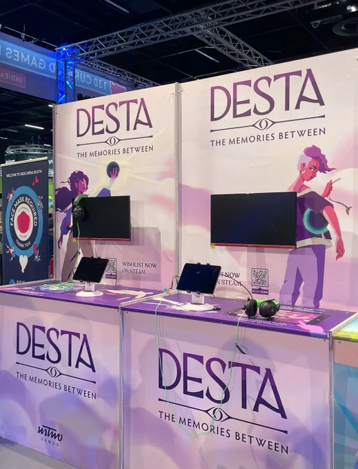 ustwo games stand for Desta: The Memories Between at Gamescom 2022