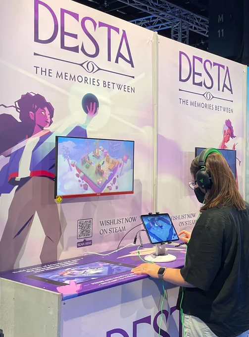 ustwo games stand for Desta: The Memories Between at Gamescom 2022