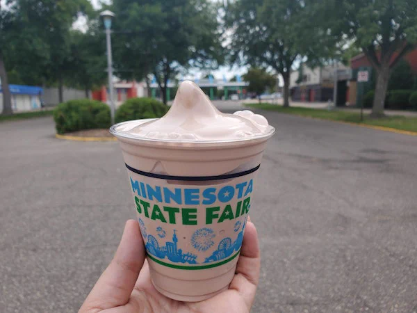 A chocolate malt at the Minnesota State Fair