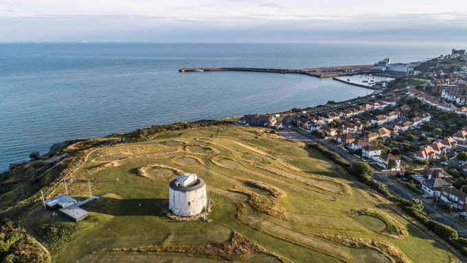 An image of East Cliff in Folkestone