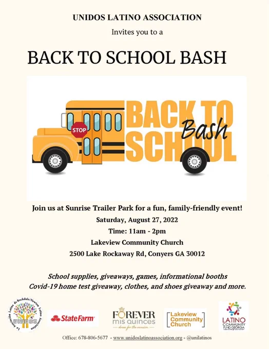 Back to School Bash Flyer