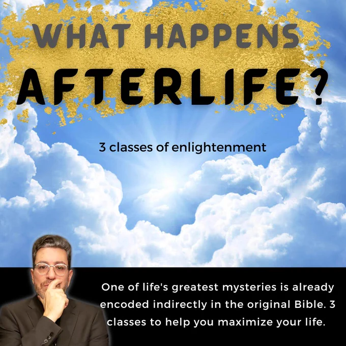 #DonJuravin is the world's no1 EXPERT in the original #Bible and the code2GOD. His 3 personal online live classes will change your life! code2god.org/messiah/class/what-happens-afterlife