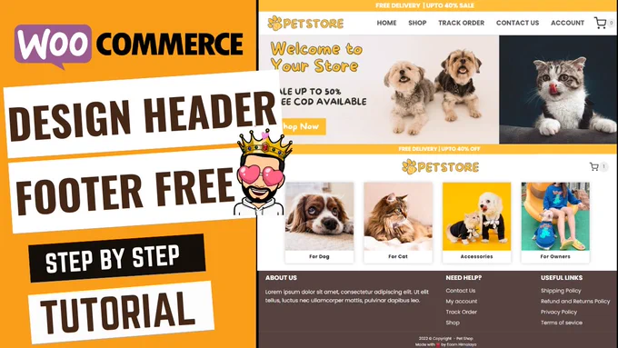Want to design header and footer for FREE in wordpress? Create menu and submenus for your ecommerce or dropshipping website. This is our fifth video in the series on how to create ecommerce or dropshipping business for FREE without any coding knowledge.

In this video, we have successfully designed header, footer and created pages to add them in menus without any extra plugin. We are using the best FREE theme, plugins and resources to built dropshipping wordpress website.
-----------------------------------------------------------
By Ecom Himalaya
By ecomhimalaya