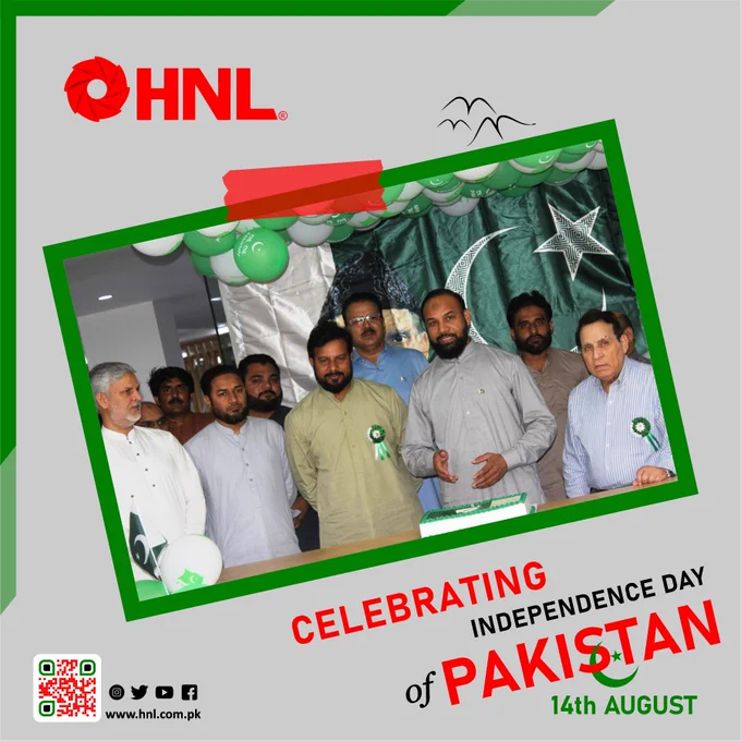 Hitech Networks Private Limited is celebrating 75 years anniversary of Independence Day of Pakistan. In doing so, Mr. Jamil Ahmad Mayo, CEO urged all to remember the sacrifices of our ancestors. He also stressed the true value of independence & encouraged us to work hard & strive for the real Pakistan that our Quaid-e-Azam dreamed and vowed for. Following a cake-cutting ceremony and recitation of the national anthem. Long Live Pakistan.
#HNL #Celebration #IndependenceDay #2022 #14August #Azadi #CakeCutting #Ceremony #NationalAnthem #Pakistan 
