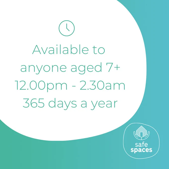 Available for anyone age 7  from 12pm-2.30am 365 days a year. 