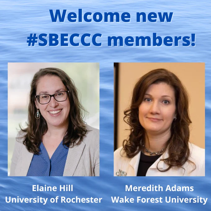 Photographs of Elaine Hill and Meredith Adams, members of the Social, Behavioral, & Economic COVID Coordinating Center