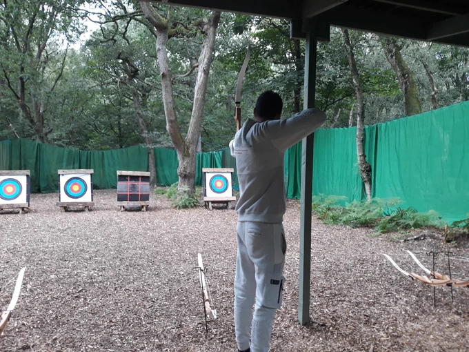 Concentrating on that bullseye!