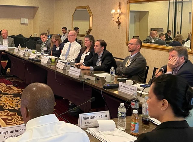 Attendees of the Institute for State Criminal Justice and Public Safety Executives in Annapolis, MD.