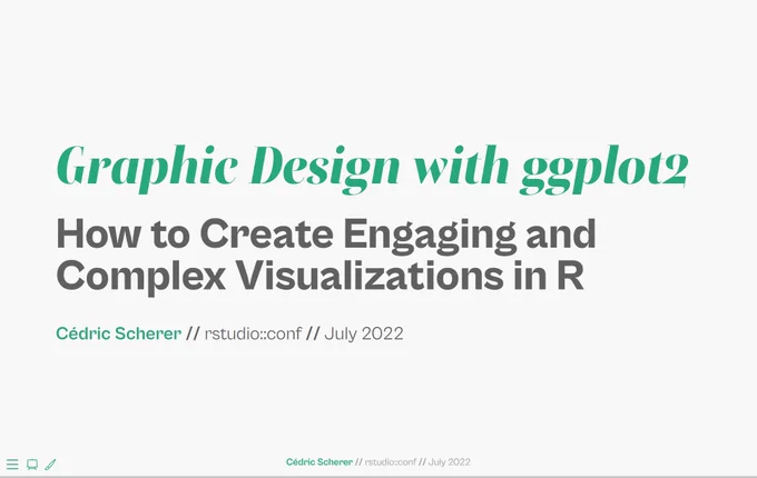 A screenshot of the title slide of that workshop.