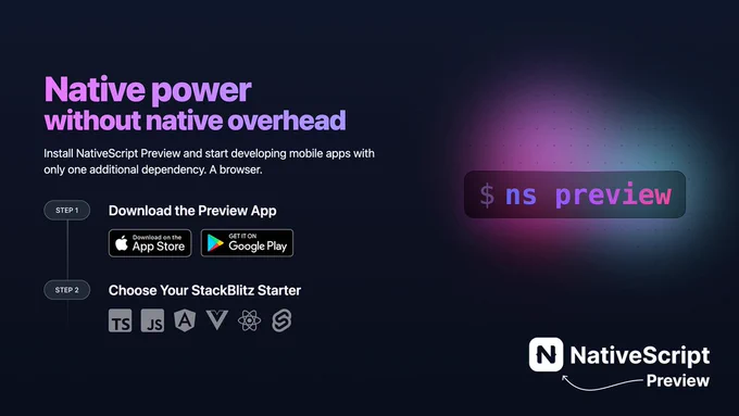 NativeScript Preview 2.0