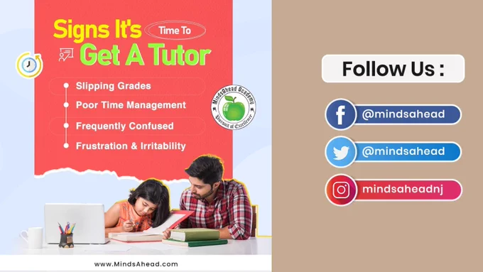 If you recognize any of these signs, it’s time to try tutoring.📚

Register Now https://mindsahead.com/tutorminds.php

#MindsaheadAcademy #kids #education #kidscamp #kidsactivities #adventure #children #USA #fairlawn #fairlawnnj #tutor #tutoringservices #studysmart #smartstudy #studygoals