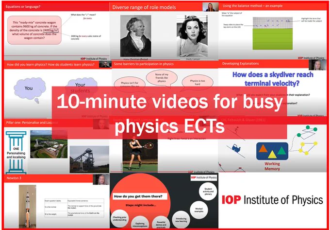 Thumbail images of video slides, 10 Minute videos for busy ECTs