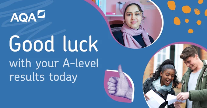 Good luck with your A-level results today