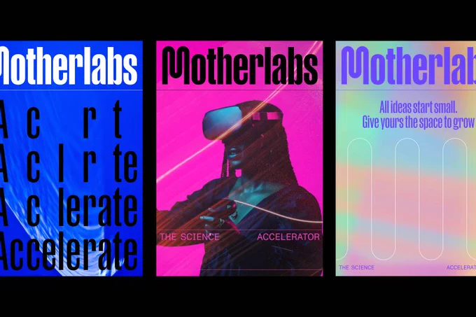 Poster designs – DNCO captures the agile spirit of science startups with a  new brand for Motherlabs