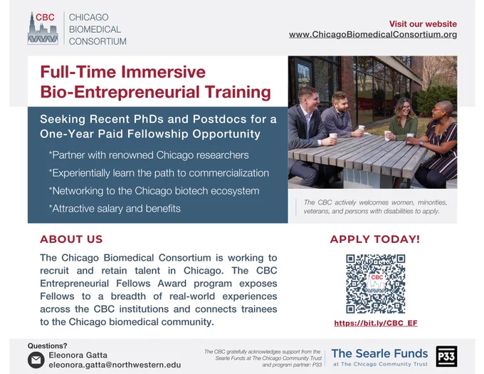 CBC Entrepreneurial Fellowship program application submission has been extended to October 7th! Apply today!
