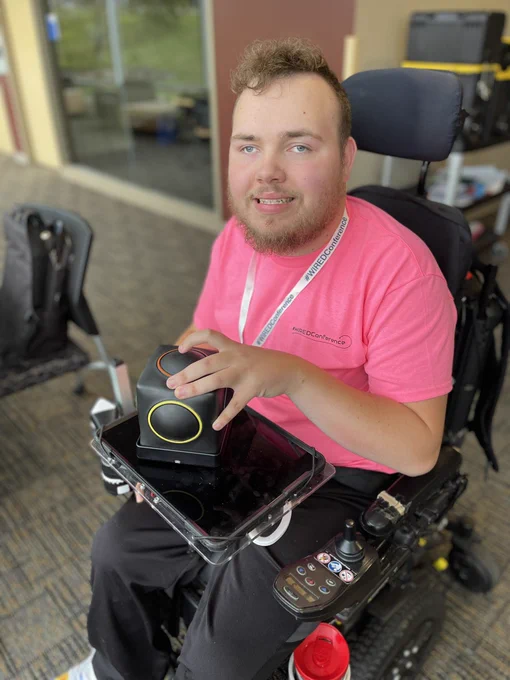 Jeremy Jaeger is holding a Skoog