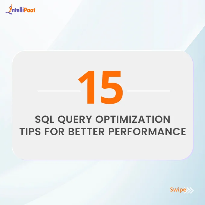 SQL query optimization tips