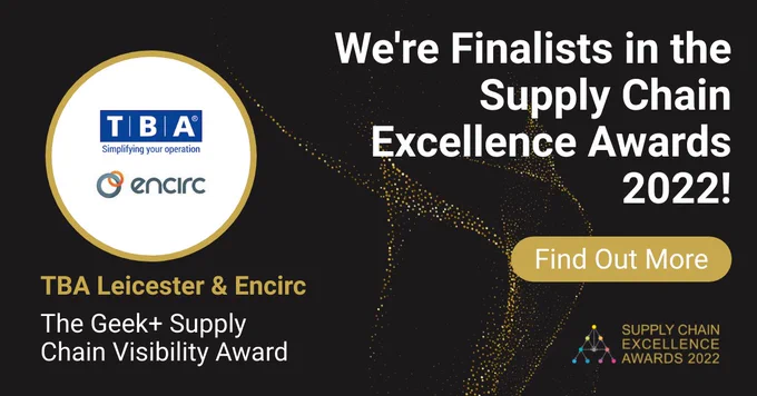 TBA Leicester & Encirc, Supply Chain Excellence Awards Banner
