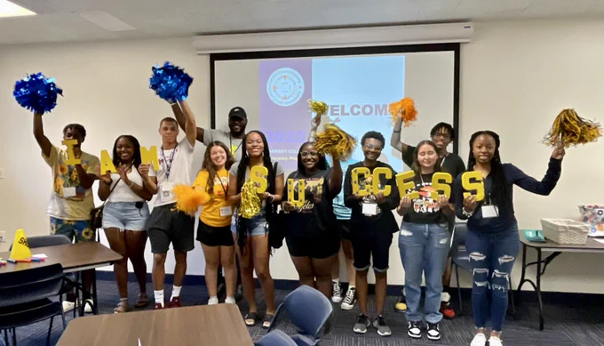 Group of students with the letters I Am Success