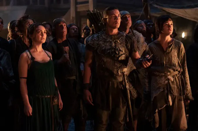 A still image from the TV series Lord of the Rings: The Rings of Power. 