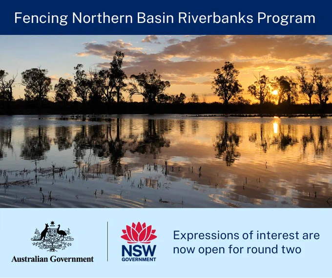 Fencing Northern Basin Riverbanks Program 
Expressions of interest are now open for round two