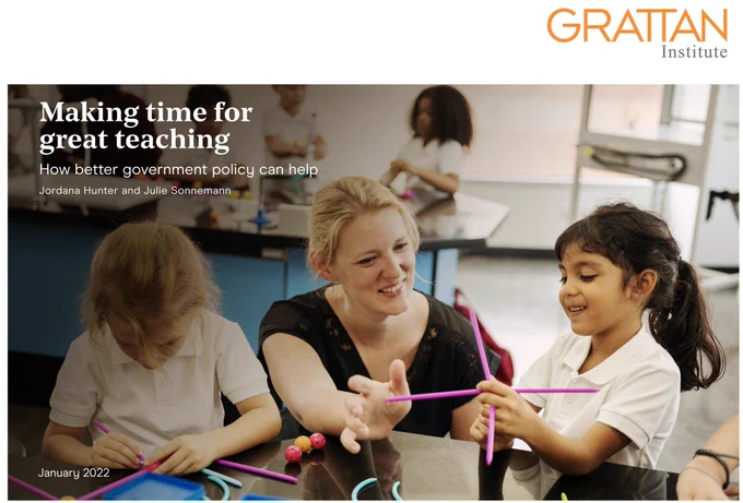 Making Time for Great Teaching Report 2022 https://bit.ly/3TblDgI 