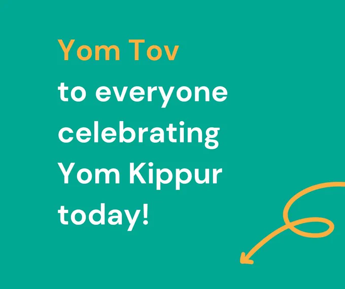 Yom Tov to everyone celebrating Yom Kippur today!