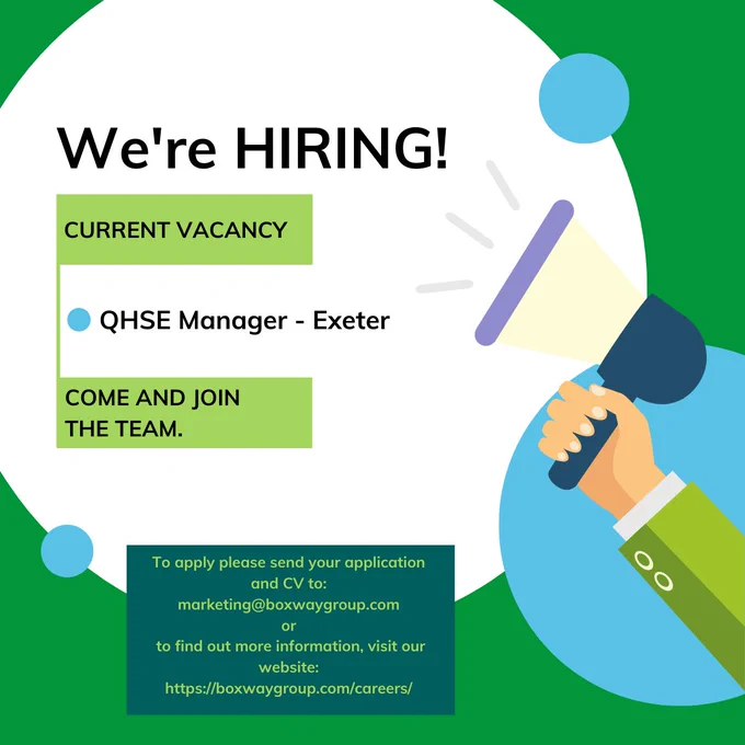 BoxWay Packaging Group is currently recruiting for the following position within our Exeter corrugated packaging plant : QHSE Manager

If you would like to find out more, please get in touch.