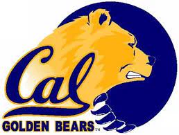 The UC Berkeley logo, a golden bear with a large, curvy blue arm. The works Cal and Golden Bears and underneath the actual bear.