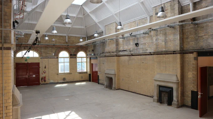 The original excursion station waiting room
