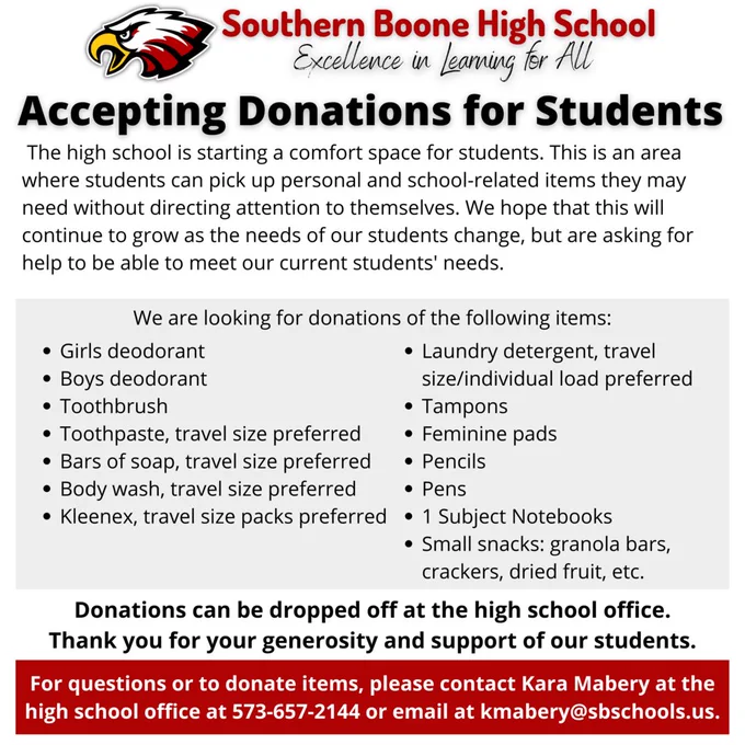 Donations for Students