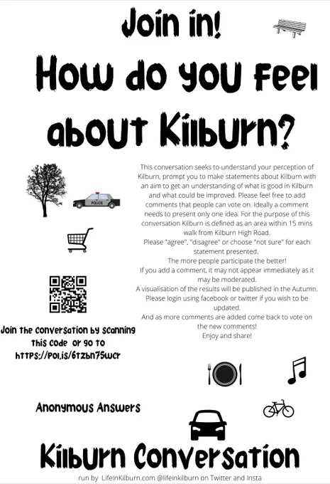 Poster about Kilburn conversation