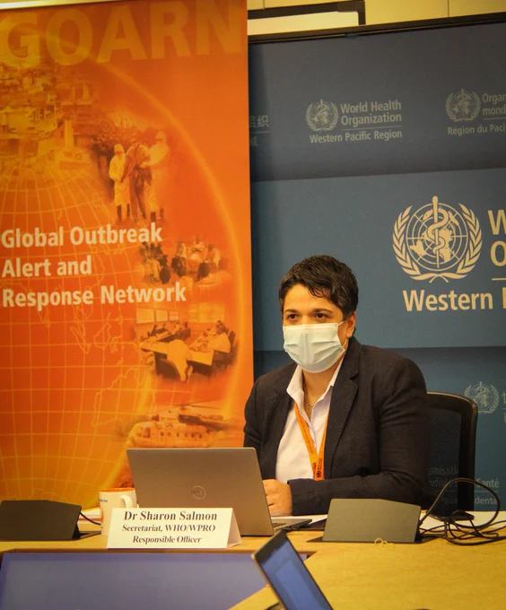 Dr Sharon Salmon moderates the Global Outbreak Alert and Response Network Partners Meeting held in the WHO Western Pacific Region last week