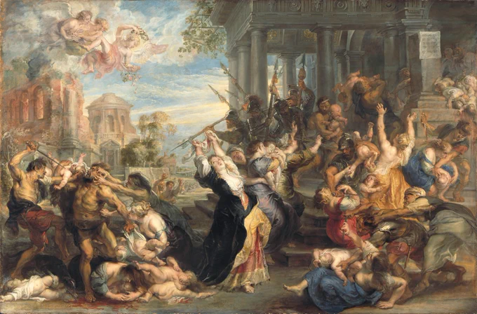 Peter Paul Rubens (1577-1640), Der bethlehemitische Kindermord, um 1638, Bayerische Staatsgemäldesammlungen - Alte Pinakothek München