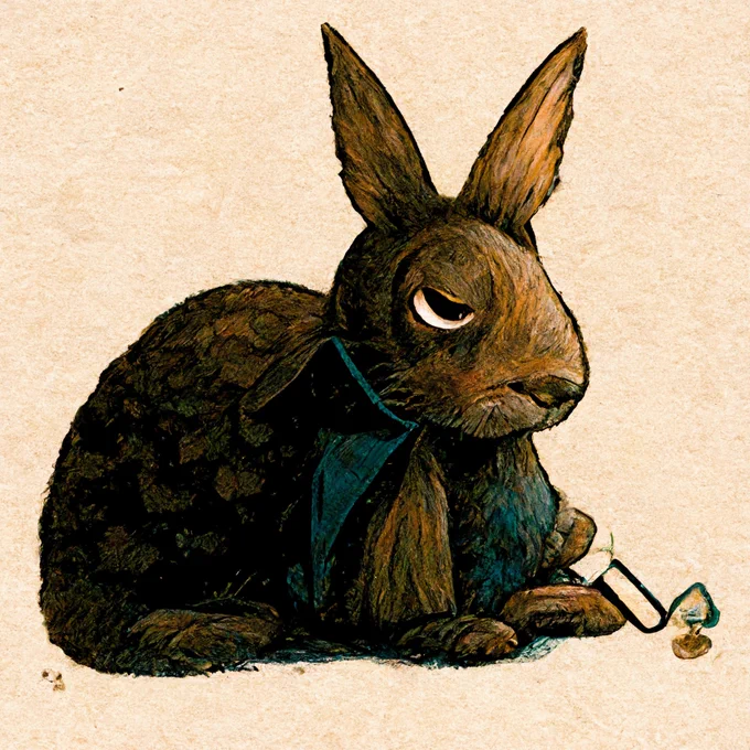 Original AI generated rabbit