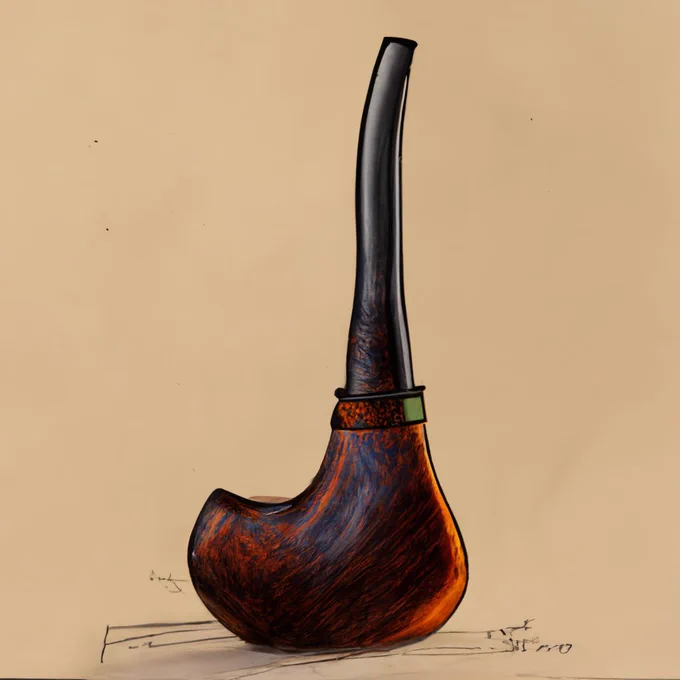 Original AI generated tobacco pipe