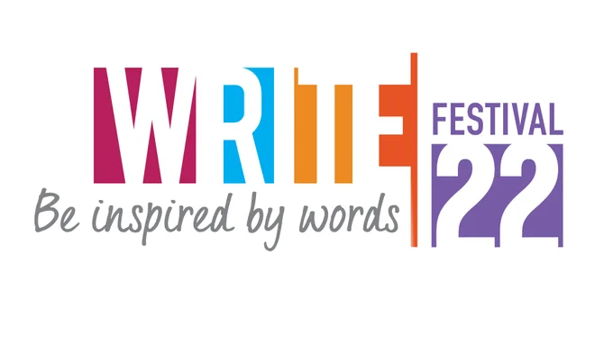 WRITE Festival 2022 logo. Be inspired by words