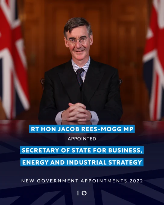 Business Secretary Jacob Rees-Mogg