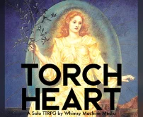 torchheart, an angel is surrounded by a halo of light and holds an olive branch