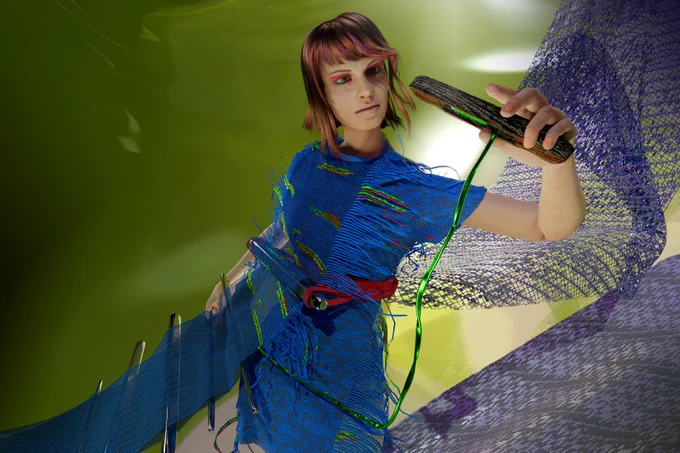 ¨Into The Warp¨ won a Design Award at the 3D Creative Design Competition 2022!
The design came alive under a collaboration between Anita Michaluszko and Flavia Bon and is part of our ongoing project Augmented Weaving.

Credits:
Digital outfit / 3D modelling props & shoes / Avatar customization / Texturing / Rendering by Flavia Bon
 
Digital Woven Textiles / Texturing by Anita Michaluszko