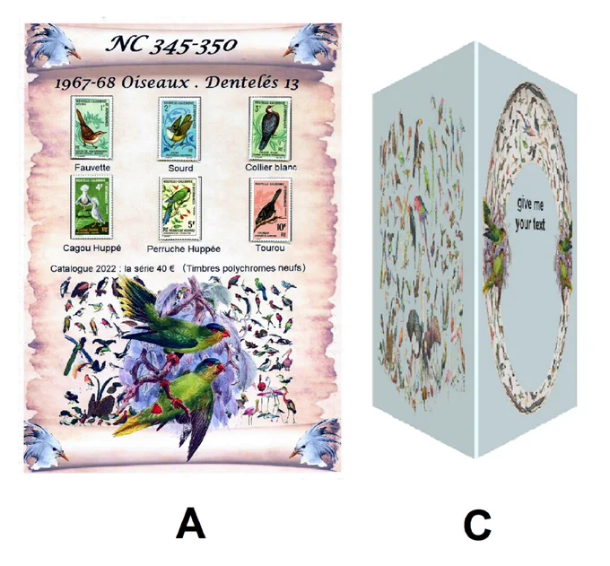 3 - in addition to the basic article A, a customizable gift card C is added: you can add the text of your choice which you will send to me before sending your article.
about a hundred characters, or even 200.
(A4 size photo paper)
