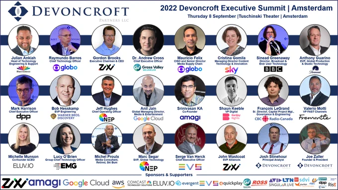 Speaker Lineup for 2022 Devoncroft Executive Summit | Amsterdam | Thursday September 8, 2022 at the Tuschinski Theatre, Amsterdam