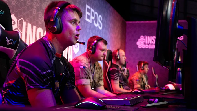Gamer's playing video games.
