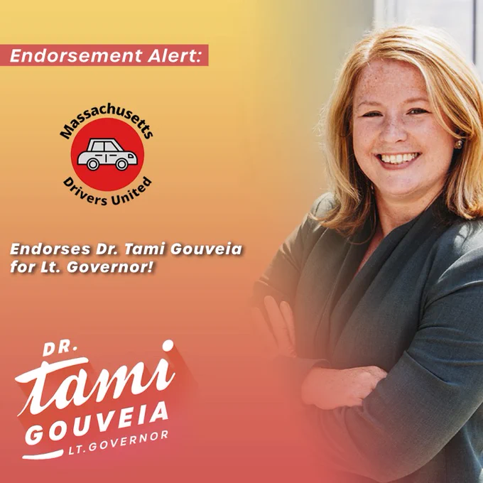 Massachusetts Drivers United Endorses Dr. Tami Gouveia for LT. Governor!