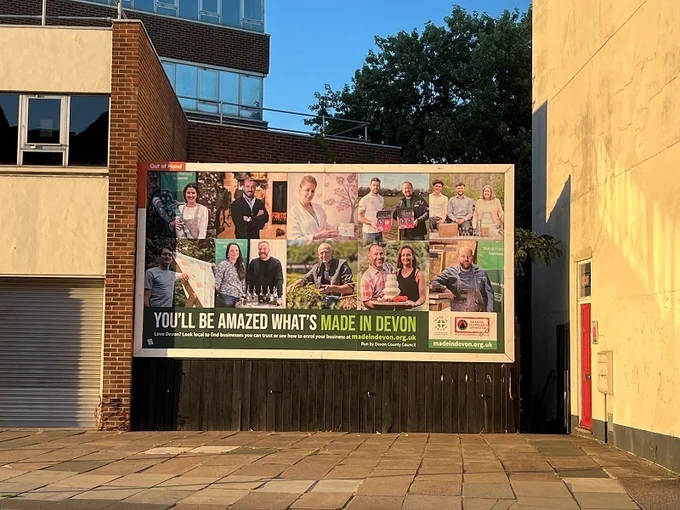 Made in Devon billboard