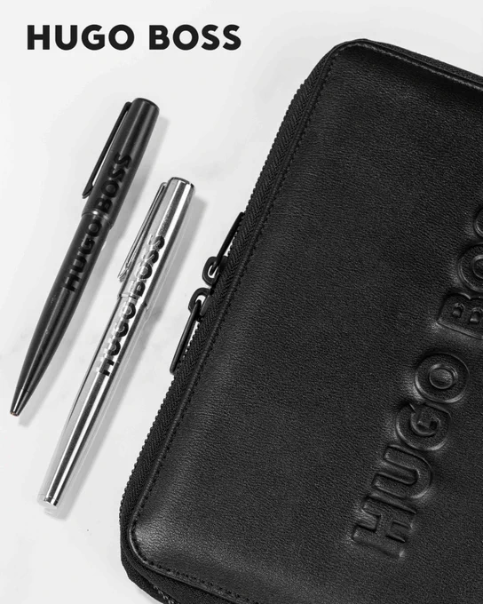 HUGO BOSS | LABLE | PEN AND CONFERENCE FOLDER

The Label line was crafted in honor of the bold, new brand logos, drawing on the contemporary look and feel, along with a new perspective on minimalist design. The traditional oversized logo approach is re-imagined and made fresh with a 3D effect, allowing for the piece to still have an understated and elegant feel, with refined accents and monochromatic details. This item is crafted in beautifully textured vegan leather, all the trims are monochromatic matt black, lending it a minimal feel. The iconic "HUGO BOSS" zipper puller has been refreshed this season, keeping the same modern feel but with a slightly updated shape. The perfect item to match with eponymous pens, or any other writing piece from the collection.

https://b2bgiftsshop.com/products/set-label-ballpoint-pen-conference-folder-a5

#hugoboss #boss #pen #pens #writinginstruments #fountainpen #ballpointpen #conference #folders #folder #label #luxury #luxurygifts #corporategi